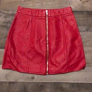 Forever 21 Vegan Leather Mini Skirt